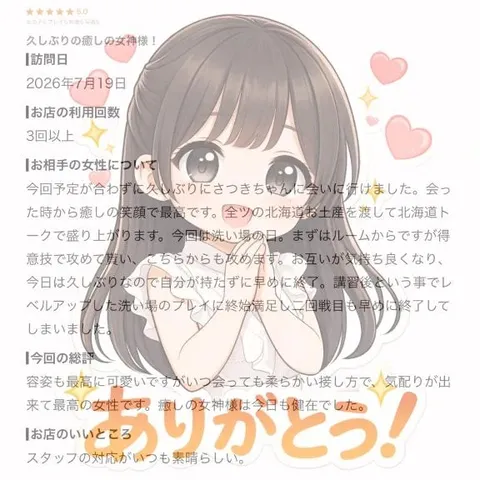 さつきの写メ日記|聖女~マリア~ 吉原高級店ソープ